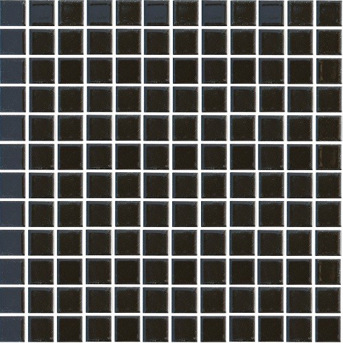 Ceramic Pool Gloss Black Mosaic 23x23mm (30x30cm)