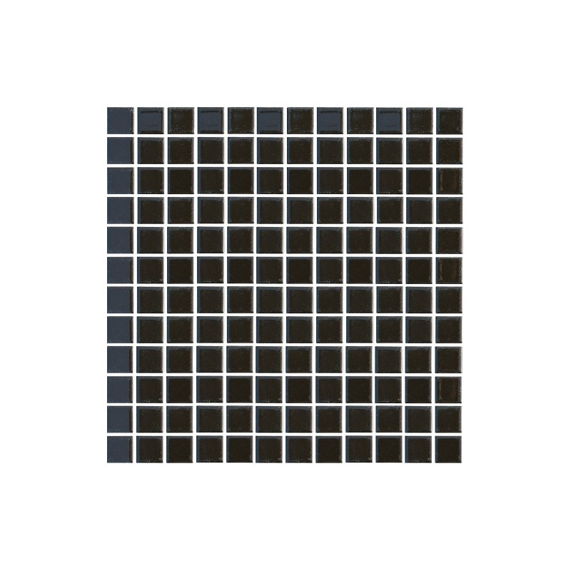 Ceramic Pool Gloss Black Mosaic 23x23mm (30x30cm)