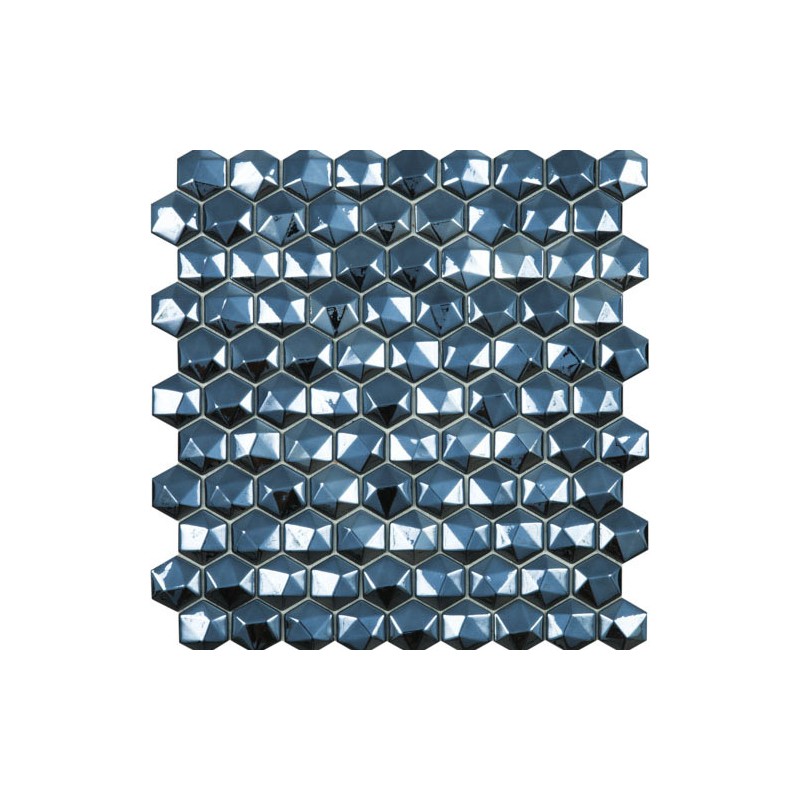 Honey Diamond Black Mosaic 35mm Hex (31.7x30.7cm)