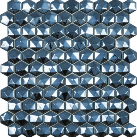 Honey Diamond Black Mosaic 35mm Hex (31.7x30.7cm)