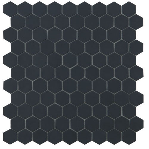 Honey Nordic Black Mosaic 35mm Hex (31.7x30.7cm)