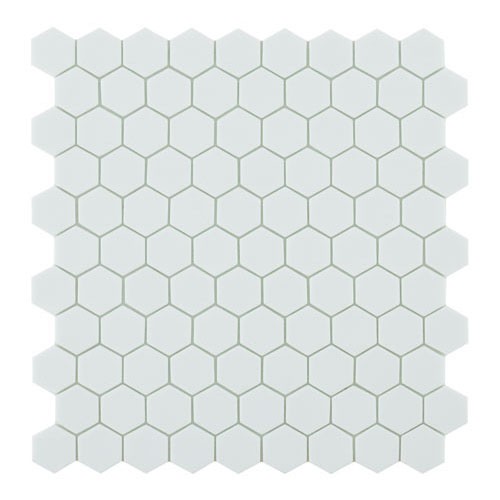 Honey Nordic White Mosaic 35mm Hex (31.7x30.7cm)