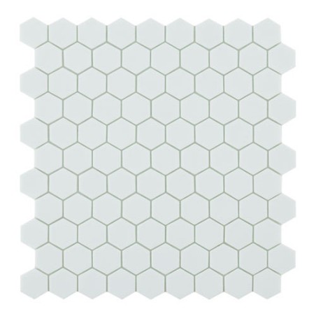 Honey Nordic White Mosaic 35mm Hex (31.7x30.7cm)