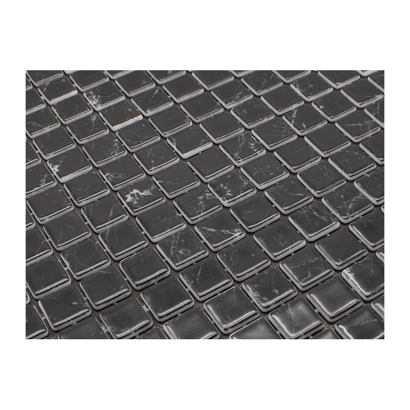 Karma Black Marble Mosaic 25x25mm (33.3x33.3cm)