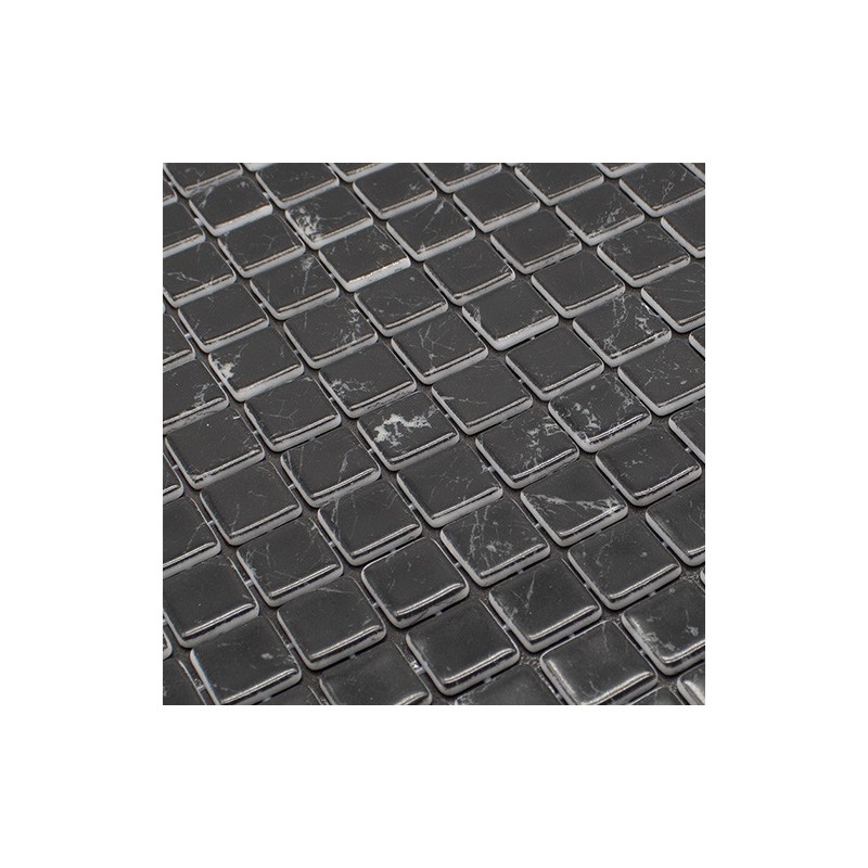 Karma Black Marble Mosaic 25x25mm (33.3x33.3cm)