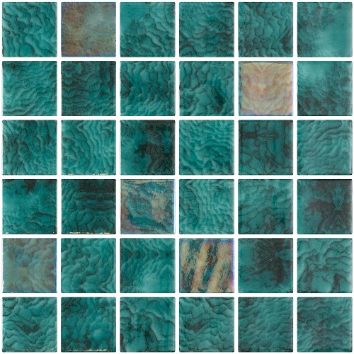 Maldives Penta Arrecife Iridis Emerald Mosaic 50x50mm (31.1x31.1cm)