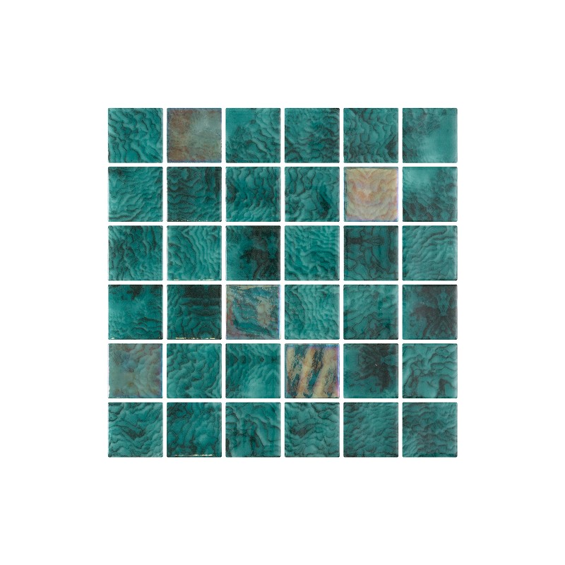 Maldives Penta Arrecife Iridis Emerald Mosaic 50x50mm (31.1x31.1cm)