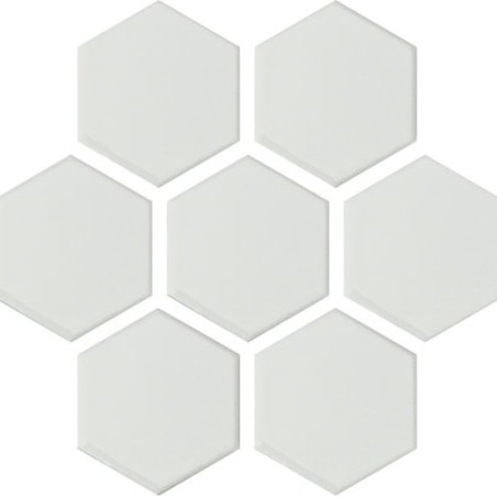 Panelo White Gloss Mosaic 50mm Hex (32.5x28.1cm)