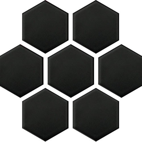 Panelo Black Matt Mosaic 50mm Hex (32.5x28.1cm)