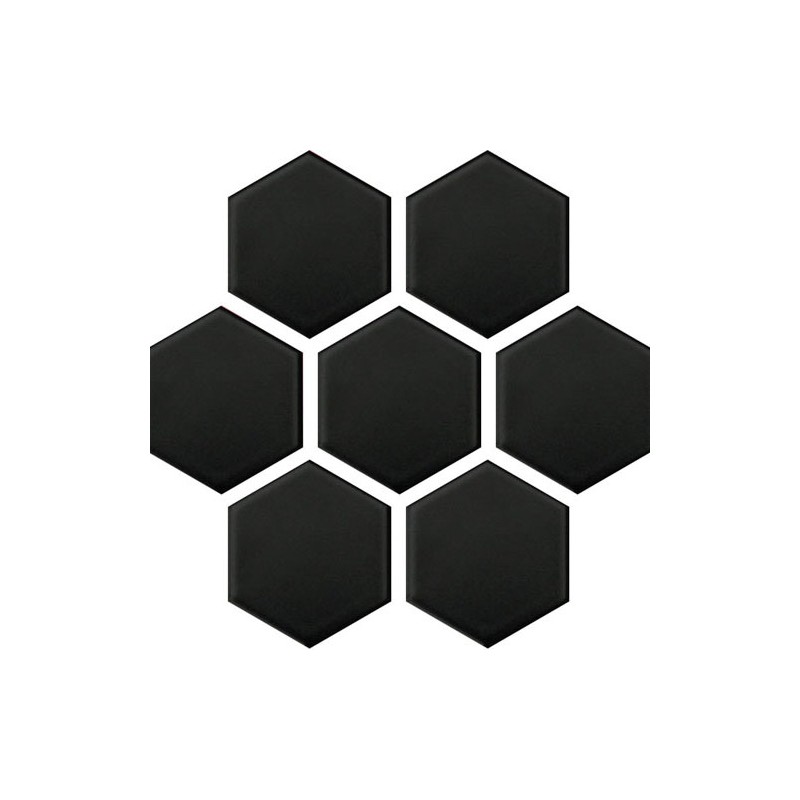 Panelo Black Matt Mosaic 50mm Hex (32.5x28.1cm)