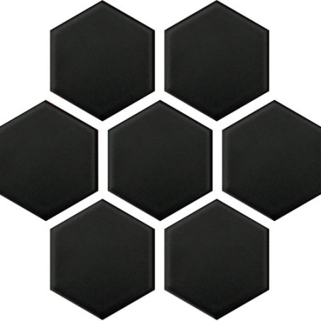 Panelo Black Matt Mosaic 50mm Hex (32.5x28.1cm)