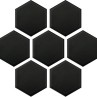 Panelo Black Matt Mosaic 50mm Hex (32.5x28.1cm)
