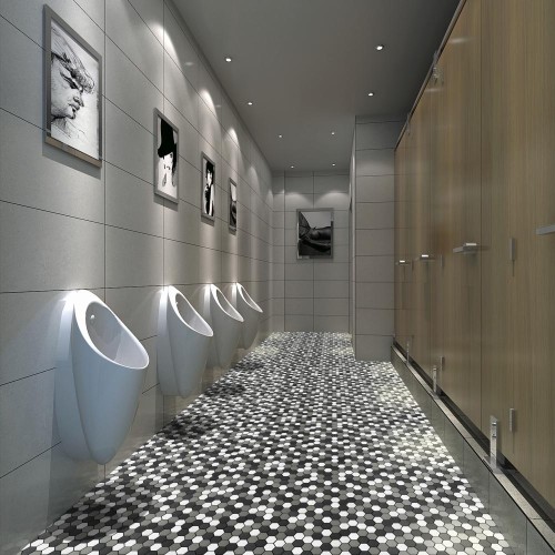 Panelo Graphite Matt Mosaic 50mm Hex (32.5x28.1cm)