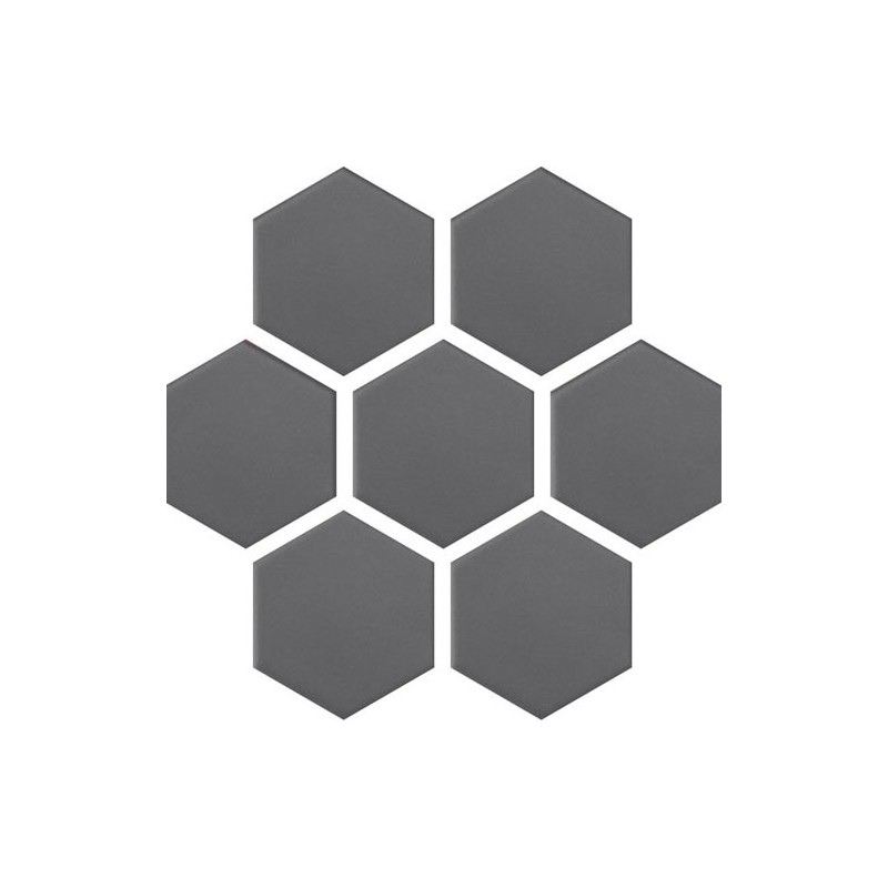 Panelo Graphite Matt Mosaic 50mm Hex (32.5x28.1cm)