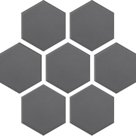 Panelo Graphite Matt Mosaic 50mm Hex (32.5x28.1cm)