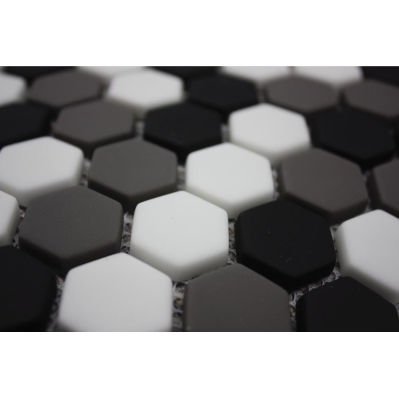 Ritz Nevada Mix - Hexagonal Mosaic 23mm Hex (30.2x30cm)