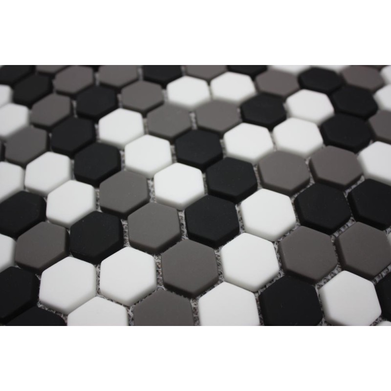 Ritz Nevada Mix - Hexagonal Mosaic 23mm Hex (30.2x30cm)