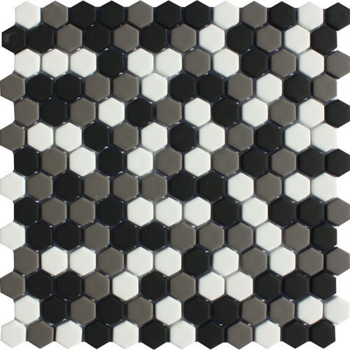 Ritz Nevada Mix - Hexagonal Mosaic 23mm Hex (30.2x30cm)