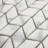 Ritz Carrara - Diamond Chevron Mosaic 25x45mm (30.9x29.6cm)