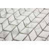Ritz Carrara - Diamond Chevron Mosaic 25x45mm (30.9x29.6cm)