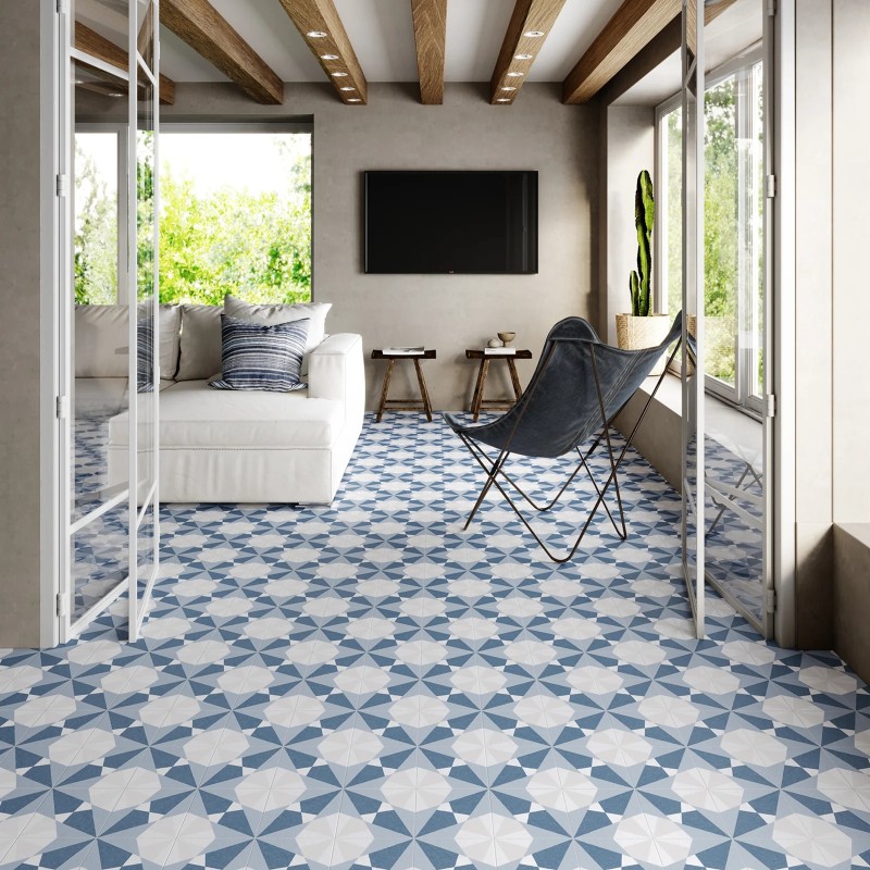 Altea Blue Taco Matt 16.5x16.5cm (box of 20)