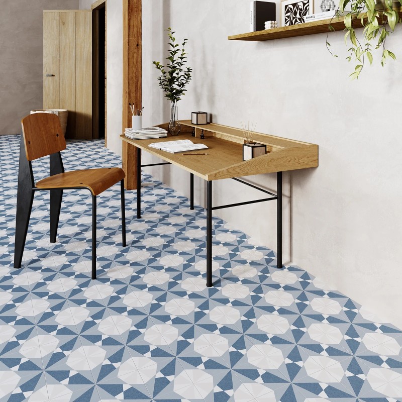 Altea Blue Taco Matt 16.5x16.5cm (box of 20)