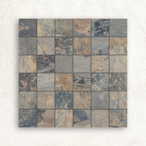 Ardesia Gris 5x5cm Mosaic Matt 30x30cm