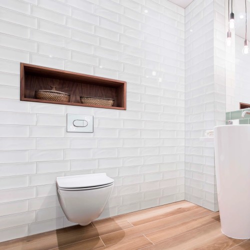 Aria White Gloss 10x30cm (box of 40)