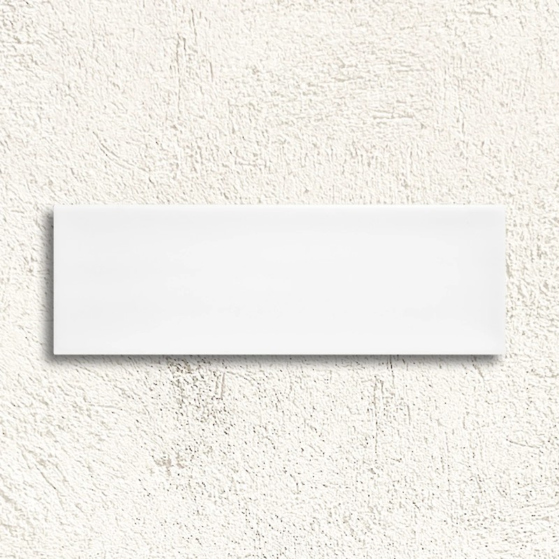 Aria White Matt 10x30cm (box of 40)