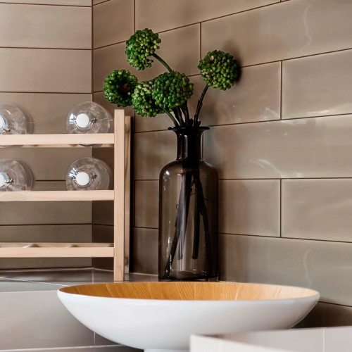 Aria Brown Gloss 10x30cm (box of 40)