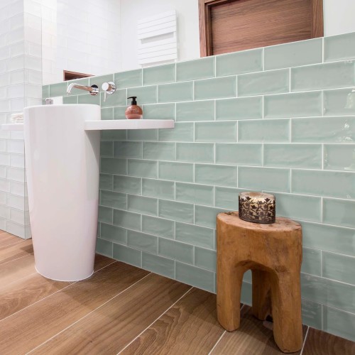 Aria Green Gloss 10x30cm (box of 40)