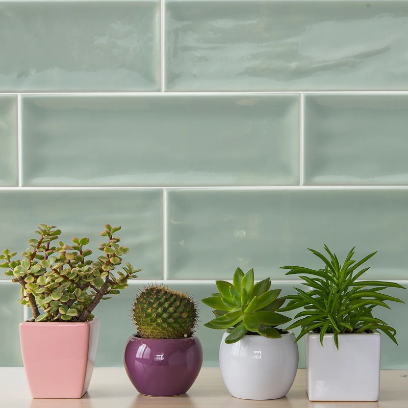 Aria Green Gloss 10x30cm (box of 40)