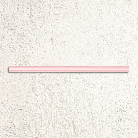 Aria Pink Gloss Quarter Round Border 1.5x30cm