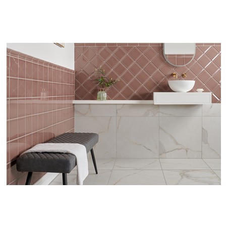 Modern Heritage Powder Room Moldura Tile | 5x15cm | Tile Kingdom