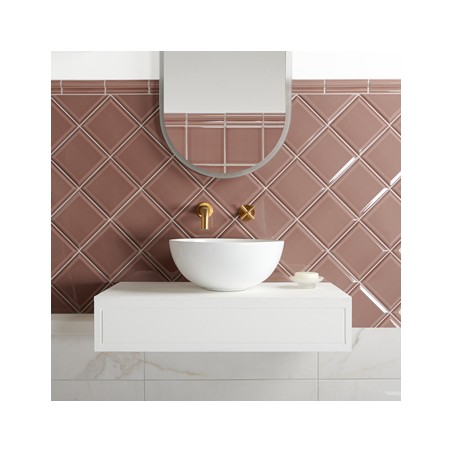 Modern Heritage Powder Room Moldura Tile | 5x15cm | Tile Kingdom