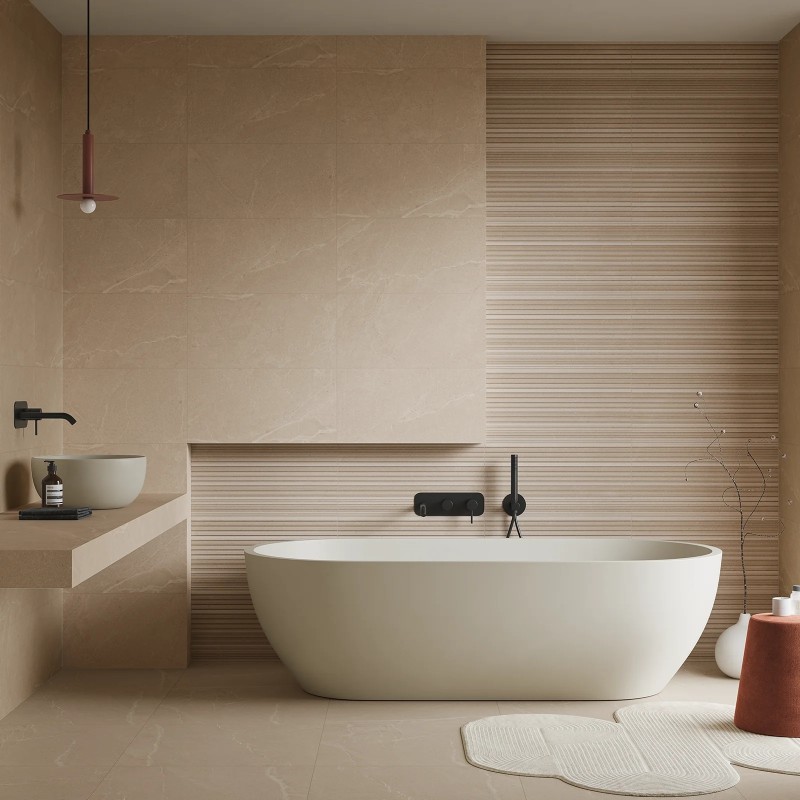 Athens Light Beige Struktura Lines Decor Matt 29.8x59.8cm (box of 9)