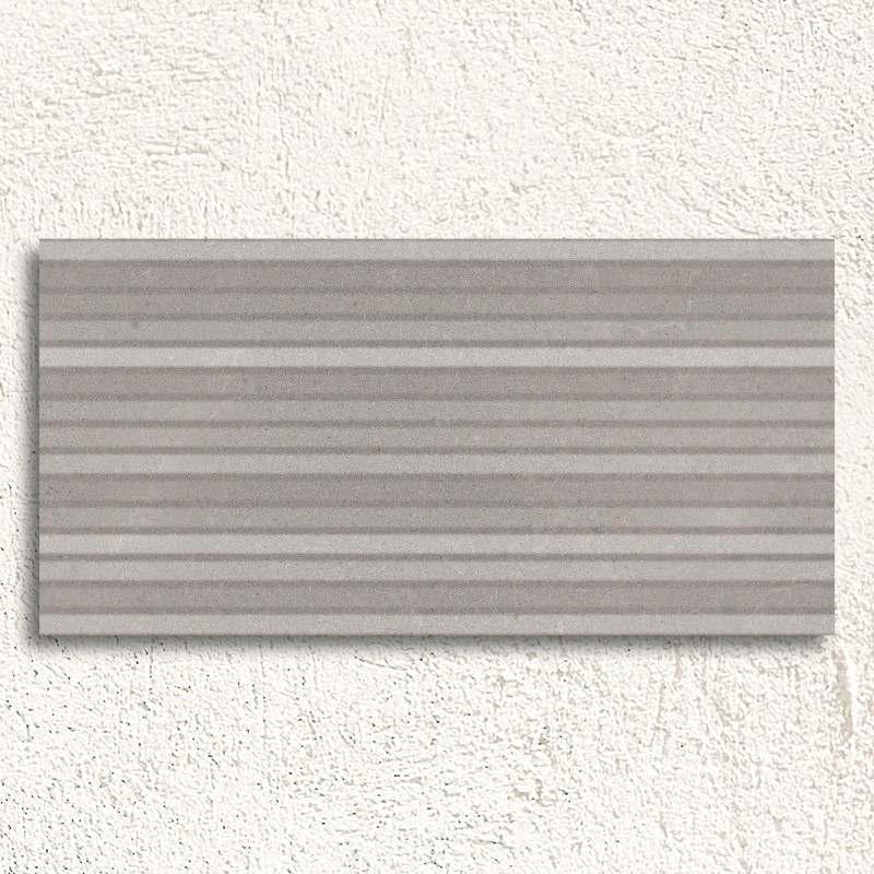 Athens Light Grey Struktura Lines Decor Matt 29.8x59.8cm (box of 9)