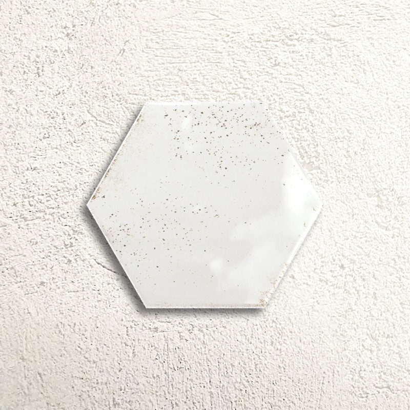 Bali White Hexagon Gloss 15x17.3cm (box of 44)