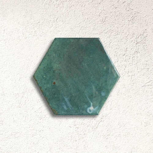 Bali Green Olive Hexagon Gloss 15x17.3cm (box of 44)