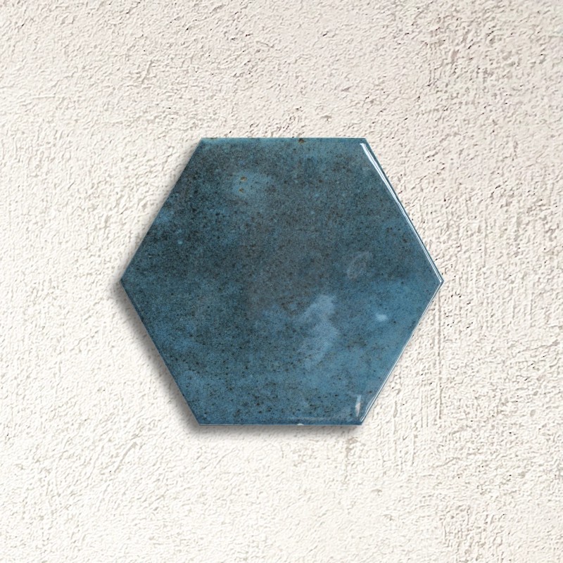 Bali Blue Hexagon Gloss 15x17.3cm (box of 44)