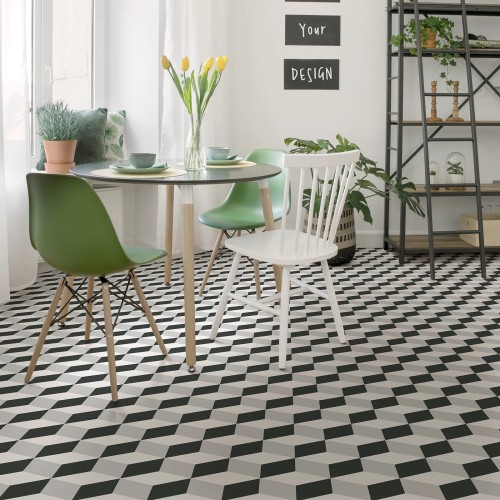 Barcelona Cube Pattern Matt 25x25cm (box of 16)