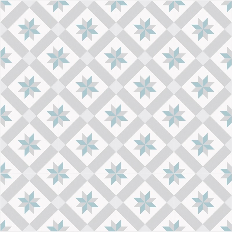 Barcelona Star Pattern Matt 25x25cm (box of 16)