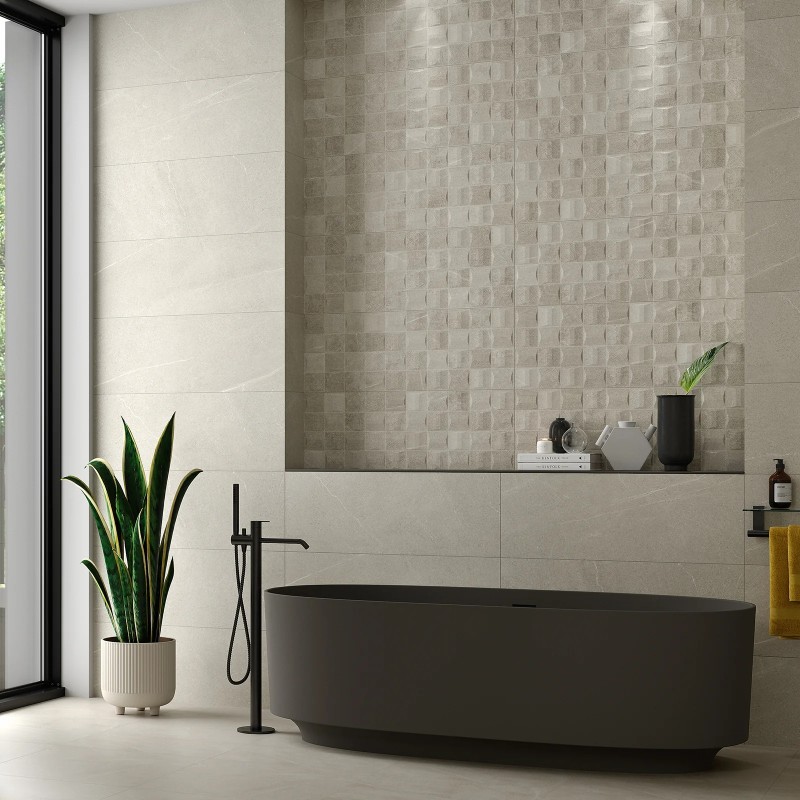 Bellevue Grey Light PI Decor Matt 30x60cm (box of 9)