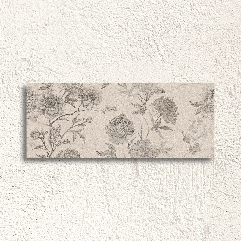 Borneo Sand Malone Floral Dec Matt 30x75cm (box of 7)