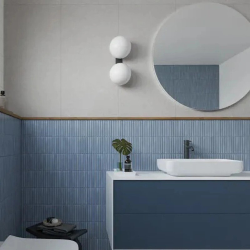 Deco Lingot Blue Matt 32x62.5cm (box of 5)