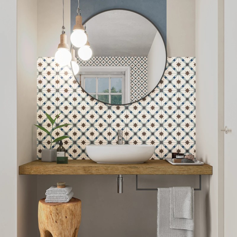 Grace Blue Taco Matt 16.5x16.5cm (box of 20)