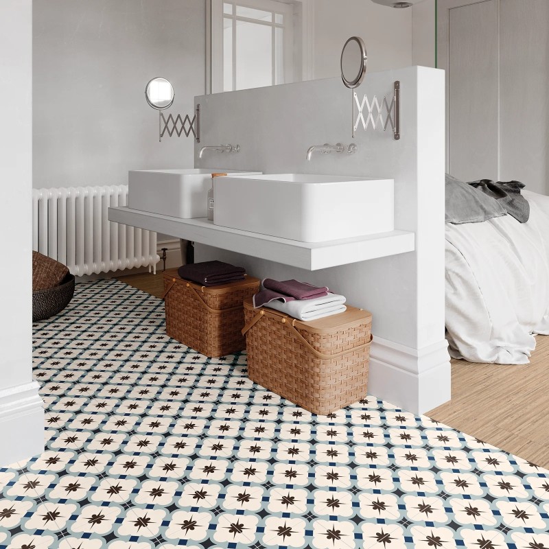 Grace Blue Taco Matt 16.5x16.5cm (box of 20)