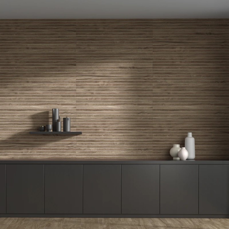 Hannover Dorian Walnut Decor Matt 33x100cm (box of 4)