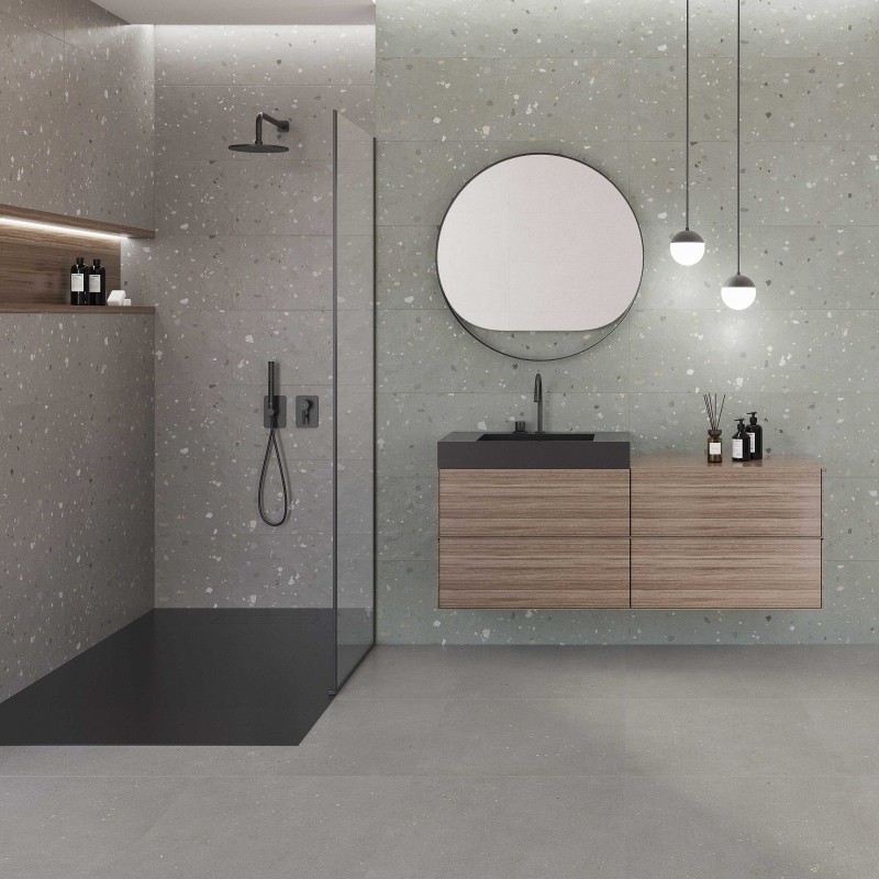 Happy Joy Grey Matt 33x100cm (box of 4)