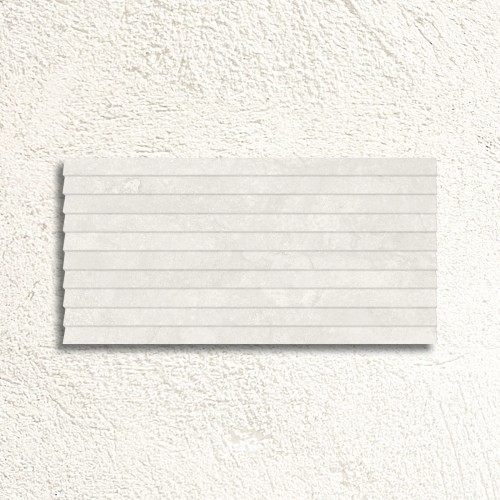 Himalaya White Decor Carved Matt 30x60cm (box of 8)